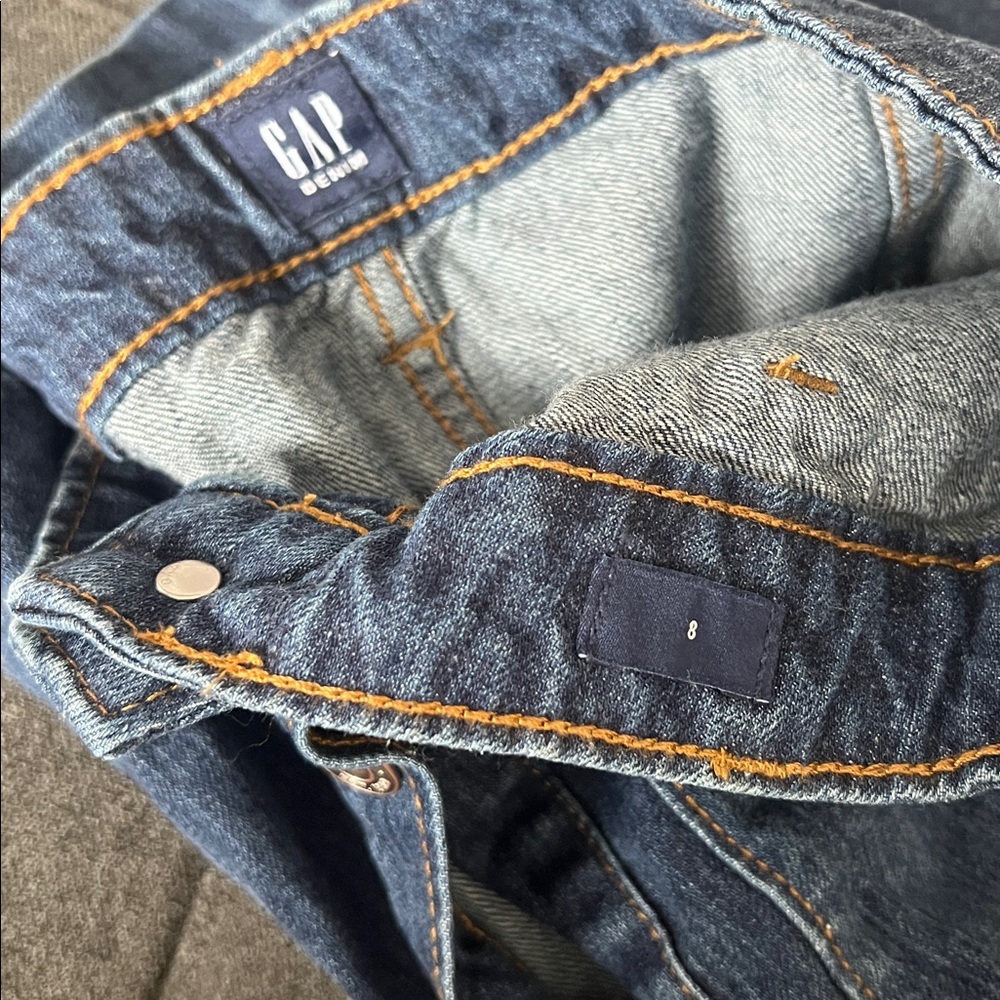 NWT GAP Factory Denim Button-Front Midi Skirt. - Picture 4 of 4